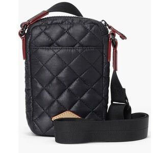 MZ Wallace Black Small Metro Quilted Cross-body Bag